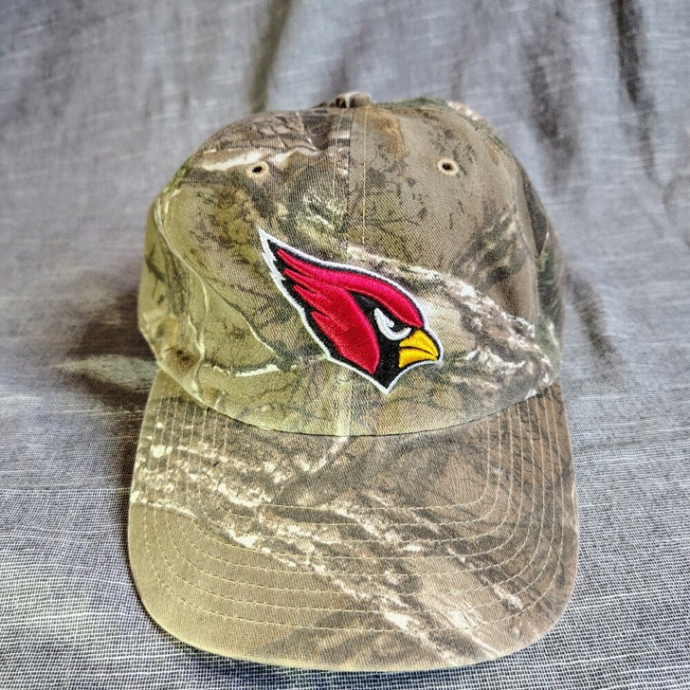 Arizona Cardinals Hat Cap Strap Back Camo‎ NFL Team Apparel Realtree 47 Football